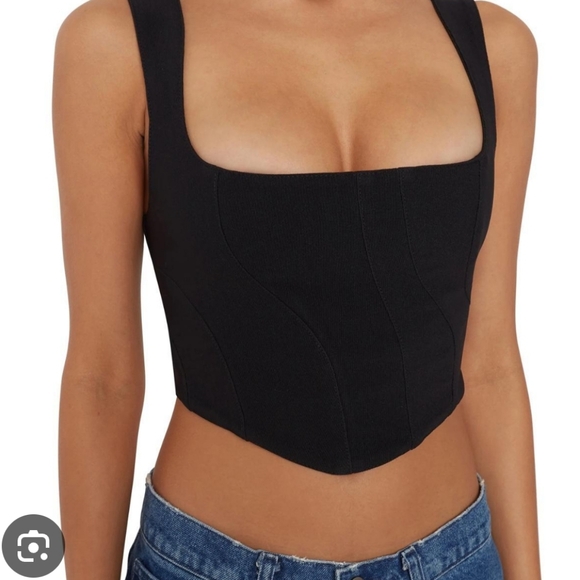 DANIELLE GUIZIO BAYEUX CORSET IN BLACK - Picture 3 of 8